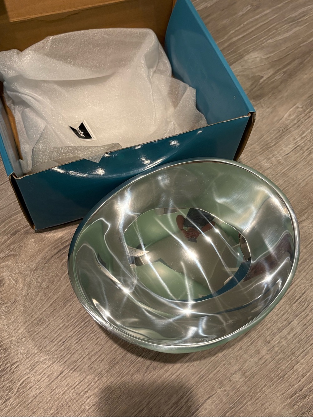 Nambe Metal Butterfly Bowl 9” with Box never used
